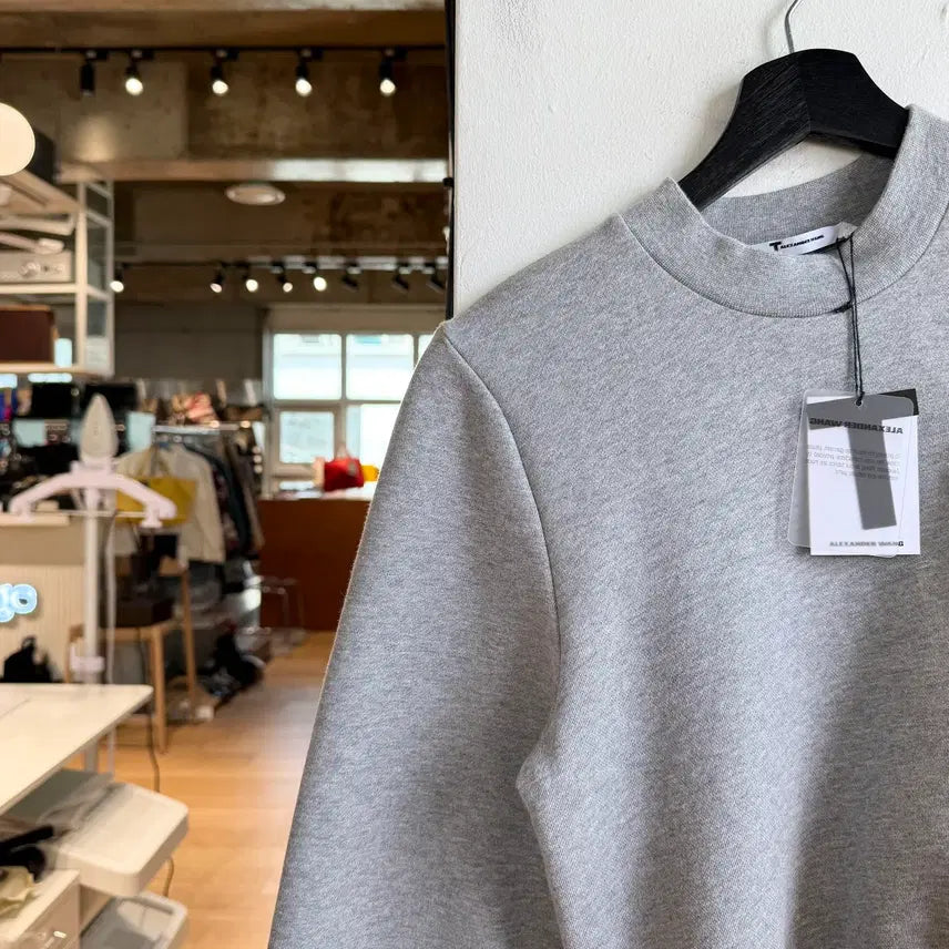 [BUNJANG] Alexander Wang Grey One Shoulder Blend Sweatshirt Size S / 알렉산더왕 그레이 원숄더 블렌드 스웻 셔츠