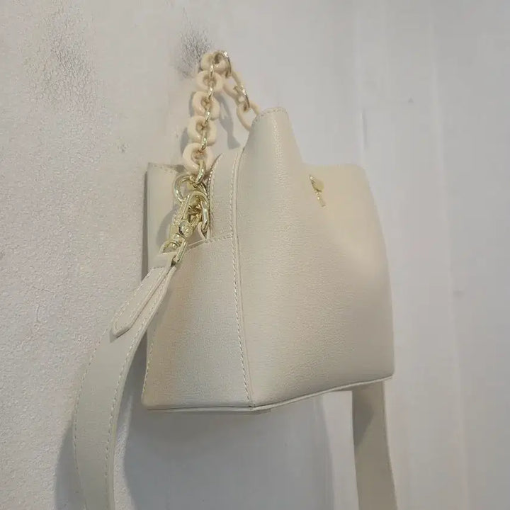 [BUNJANG] MC Ivory Chain Shoulder Bag Tote Bag / 엠씨 아이보리 체인 숄더백 토트백