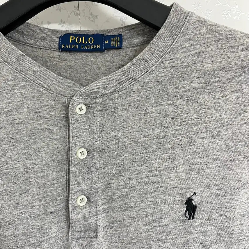 [SOLD OUT] 폴로 랄프로렌 그레이 색상 헨리넥 m