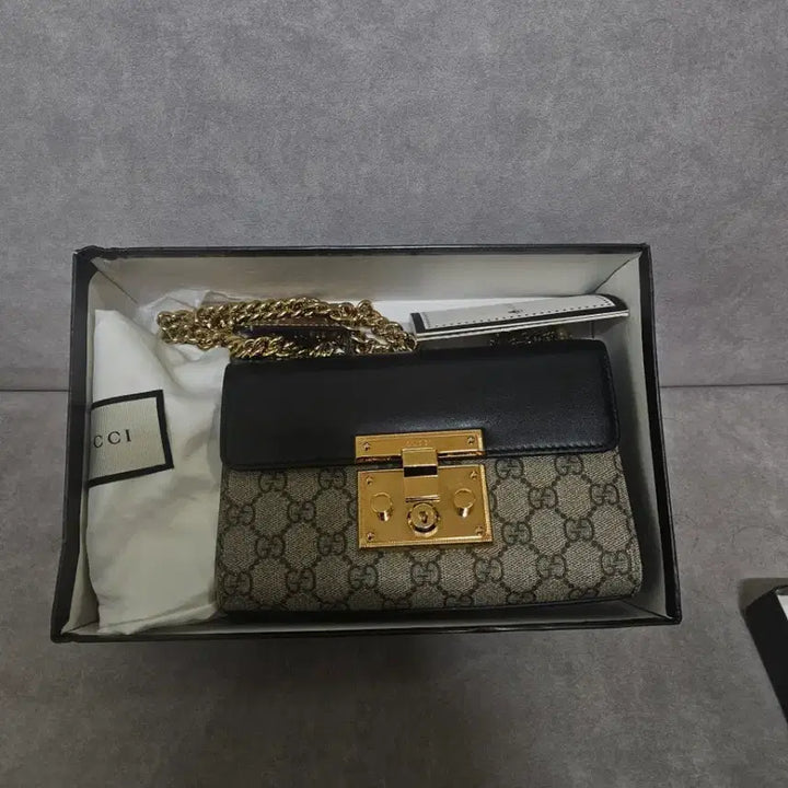 [BUNJANG] Gucci Padlock GG Supreme Chain Bag Small / 구찌 패드락 수프림 체인백