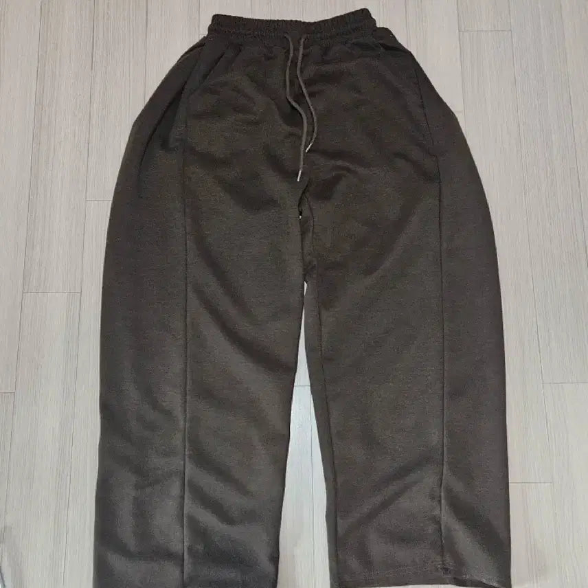 [BUNJANG] Ablery Side Pleat Wide Pants Brown / 에이블리 옆핀턱 와이드팬츠