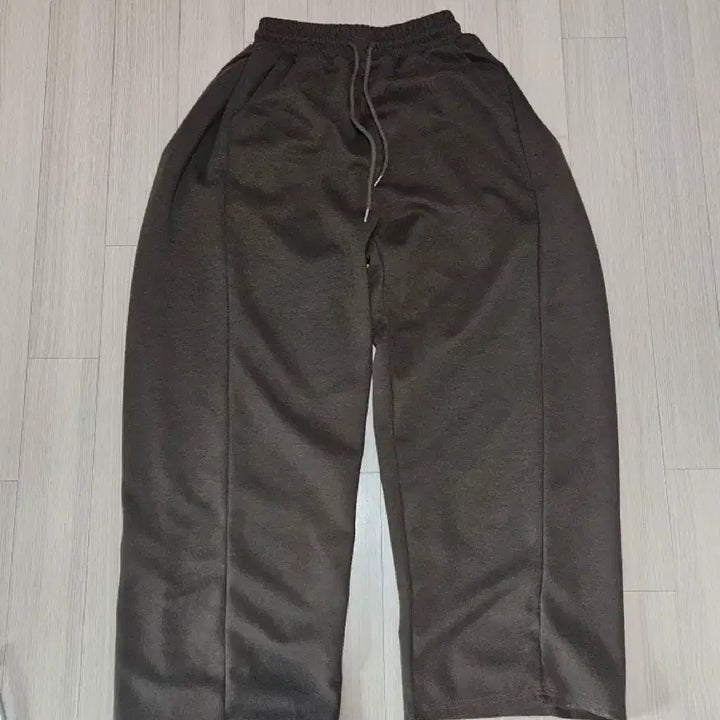 [BUNJANG] Ablery Side Pleat Wide Pants Brown / 에이블리 옆핀턱 와이드팬츠