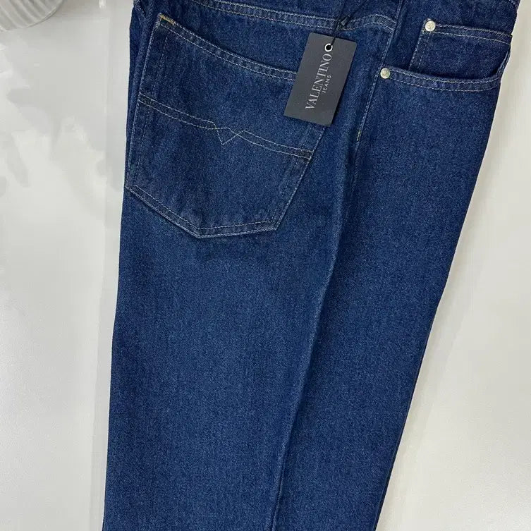 [BUNJANG] Valentino Classic Dark Blue Denim Pants / 발렌티노 클래식 새상품 데님 팬츠 다크 블루