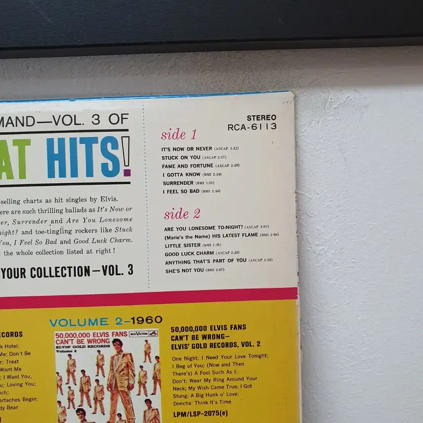 [BUNJANG] Elvis Presley Golden Records Vol. 3 1973 Japanese LP / 엘비스 골든 레코드 3집 LP 1973 일본반