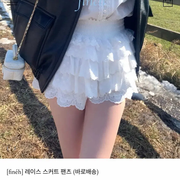 [BUNJANG] Fineh Lace Skirt Shorts / fineh 피네 레이스 치마바지 기본기장