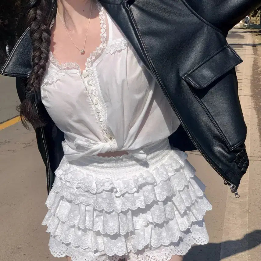 [BUNJANG] Fineh Lace Skirt Shorts / fineh 피네 레이스 치마바지 기본기장