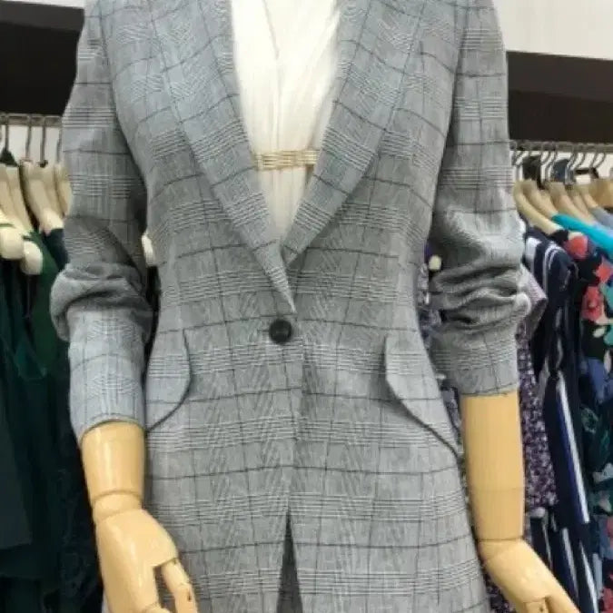 [SOLD OUT] 모조에스핀 체크 자켓
