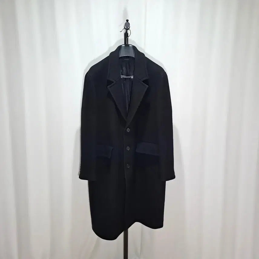[BUNJANG] Jil Stuart New York 22FW Cashmere Blend Black Coat XL / 질스튜어트뉴욕 22FW 캐시미어 혼용 블랙코트 XL