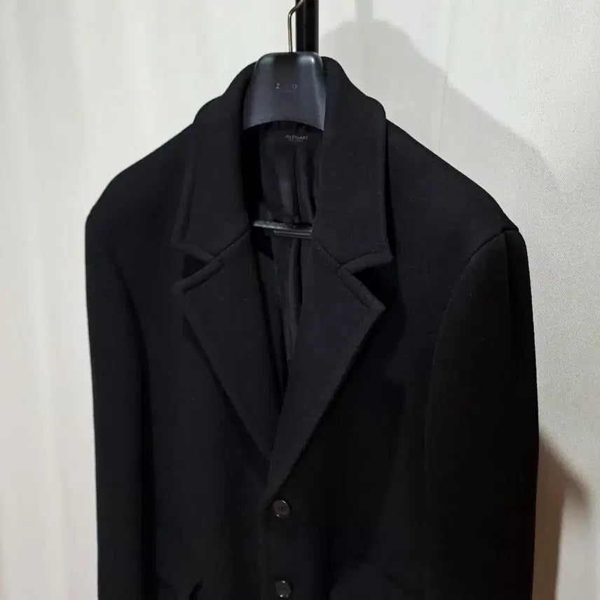 [BUNJANG] Jil Stuart New York 22FW Cashmere Blend Black Coat XL / 질스튜어트뉴욕 22FW 캐시미어 혼용 블랙코트 XL