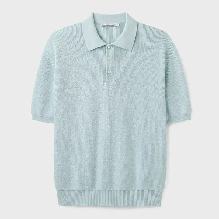 [BUNJANG] Branded Hard Twist Resort Polo Knit / [새상품] 브랜디드 폴로니트