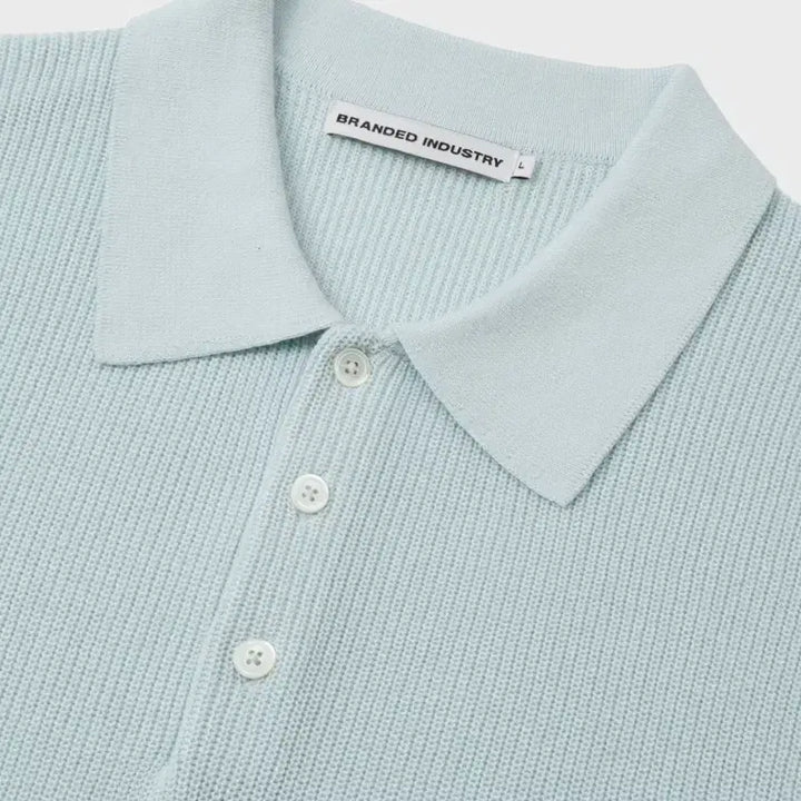 [BUNJANG] Branded Hard Twist Resort Polo Knit / [새상품] 브랜디드 폴로니트
