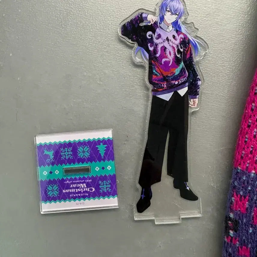[BUNJANG] Nijisanji Hoshirube Christmas Sweater Acrylic Cheki Bundle Set / 니지산지 호시루베 크리스마스 스웨터 아크릴 체키 일괄