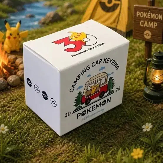 [BUNJANG] Pokemon 30th Anniversary Lotte Camping Car Keyring (Sealed) / 포켓몬 30주년 기념 미개봉 롯데리아 캠핑카 키링