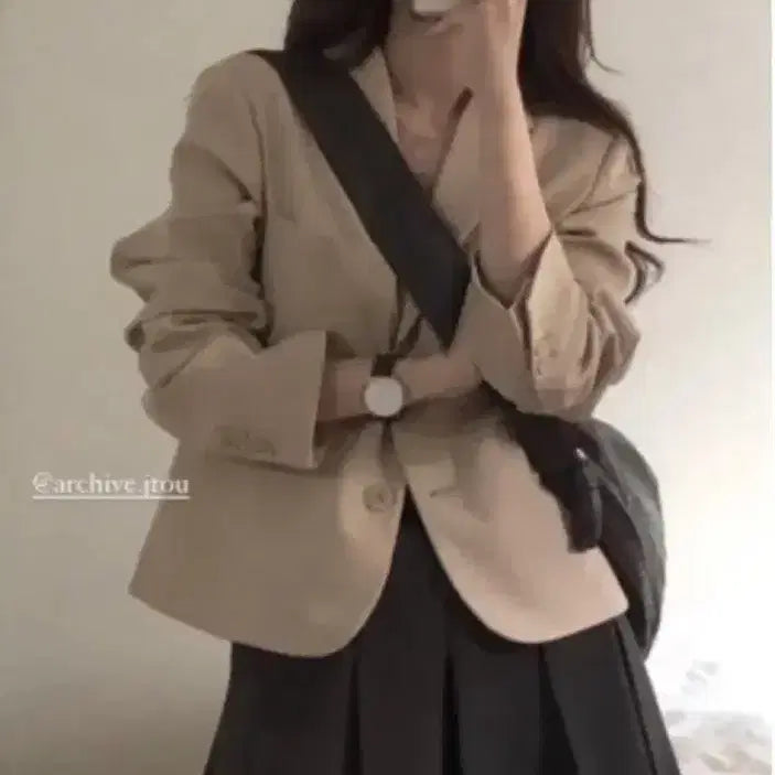 [BUNJANG] Archive J2U Beige Jacket / 아카이브제이투유 베이지 자켓