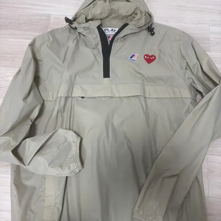 [BUNJANG] Comme des Garçons x K-Way Half-Zip Windbreaker Jacket / 꼼데가르송 까웨 하프집업 바람막이