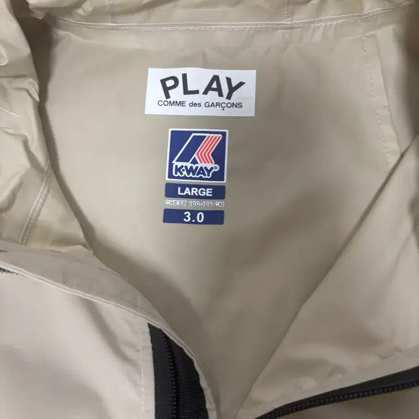 [BUNJANG] Comme des Garçons x K-Way Half-Zip Windbreaker Jacket / 꼼데가르송 까웨 하프집업 바람막이