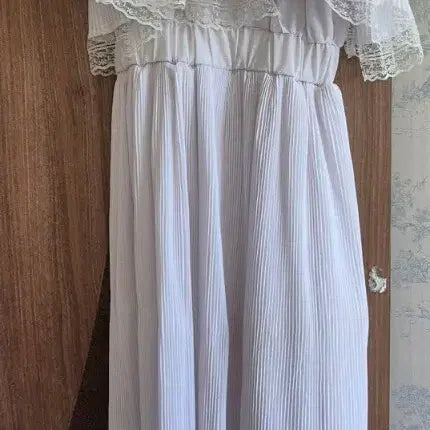 [BUNJANG] Mayyun Lace Detail Long Dress / 메이윤 원피스