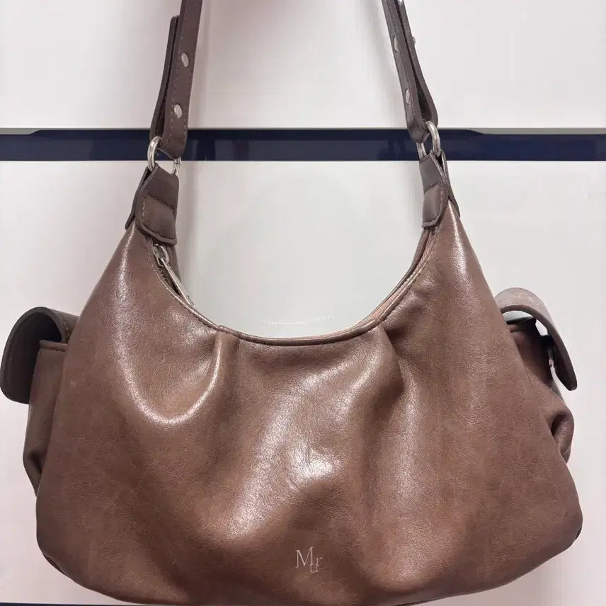[BUNJANG] Mureu Windy Bag Brown Shoulder Bag / 무르 윈디백 브라운 숄더백 가방 원가이하 판매