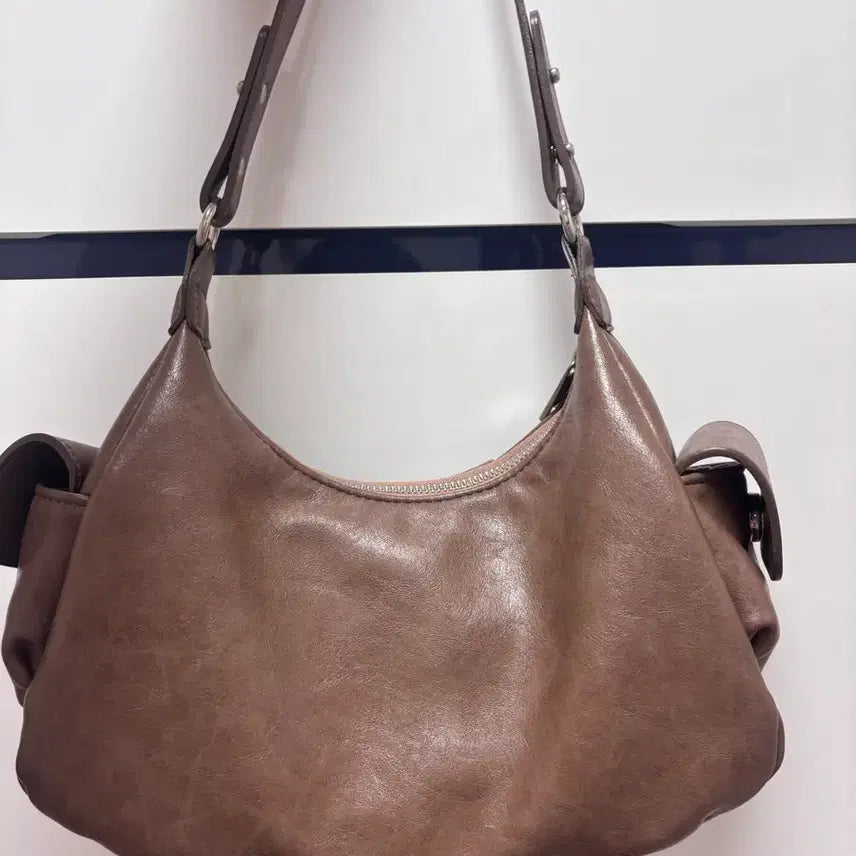 [BUNJANG] Mureu Windy Bag Brown Shoulder Bag / 무르 윈디백 브라운 숄더백 가방 원가이하 판매