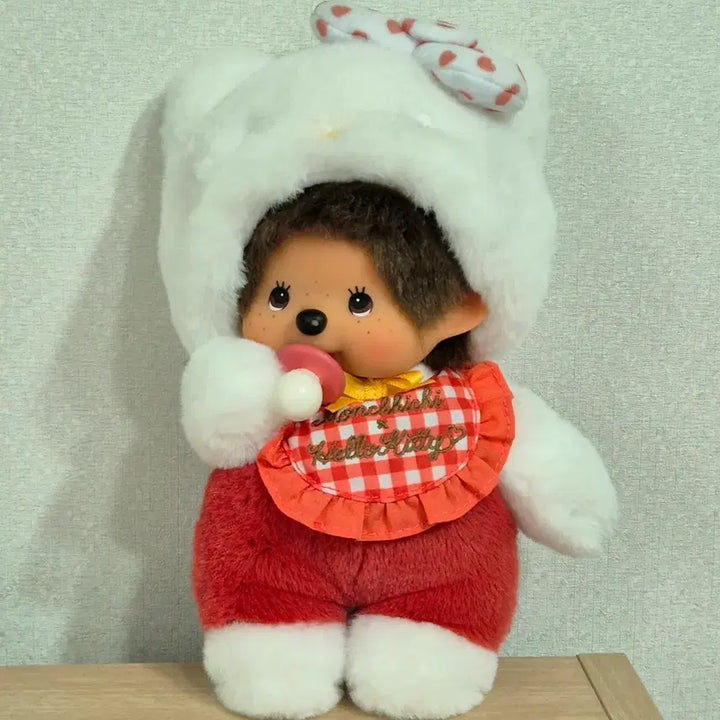 [BUNJANG] Monchhichi x Hello Kitty Collaboration Figure / 몬치치 키티 콜라보