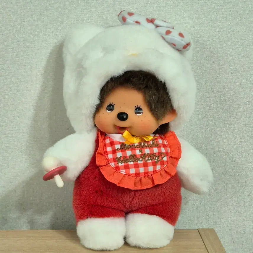 [BUNJANG] Monchhichi x Hello Kitty Collaboration Figure / 몬치치 키티 콜라보