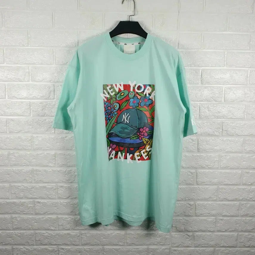 [BUNJANG] MLB Oversized Fit Round Neck T-Shirt / [100]MLB 오버핏 반팔 라운드티