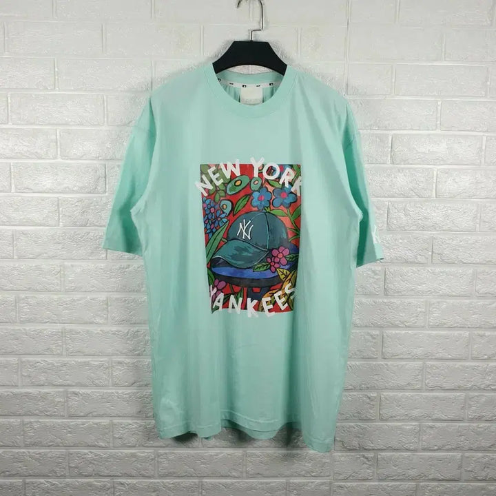 [BUNJANG] MLB Oversized Fit Round Neck T-Shirt / [100]MLB 오버핏 반팔 라운드티