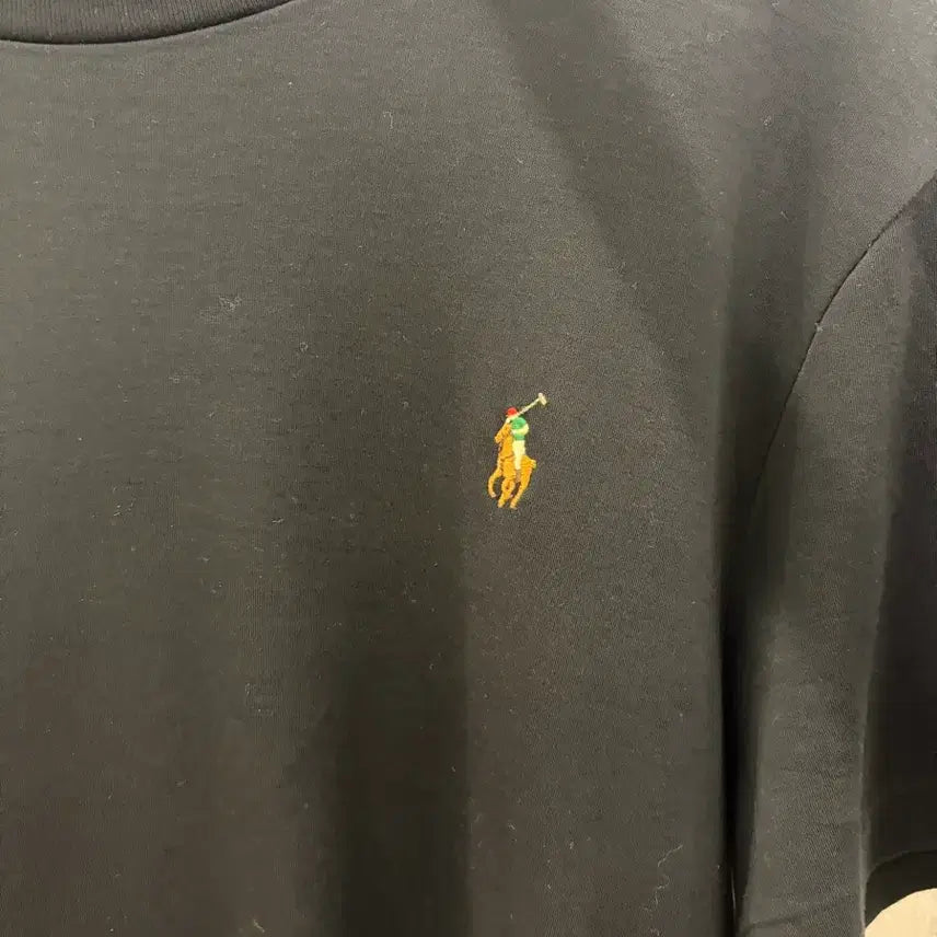 [BUNJANG] Polo Ralph Lauren New Basic Short Sleeve T-Shirt with Color Pony Embroidery - L / 폴로 랄프로렌 신형 기본 반팔티 컬러포니 자수 L