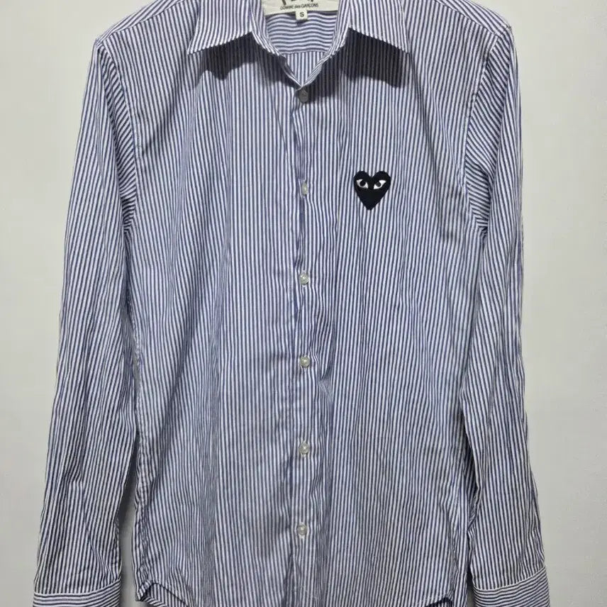 [BUNJANG] Comme des Garçons Play Striped Shirt / (S)  꼼데가르송 플레이 스트라이프 셔츠