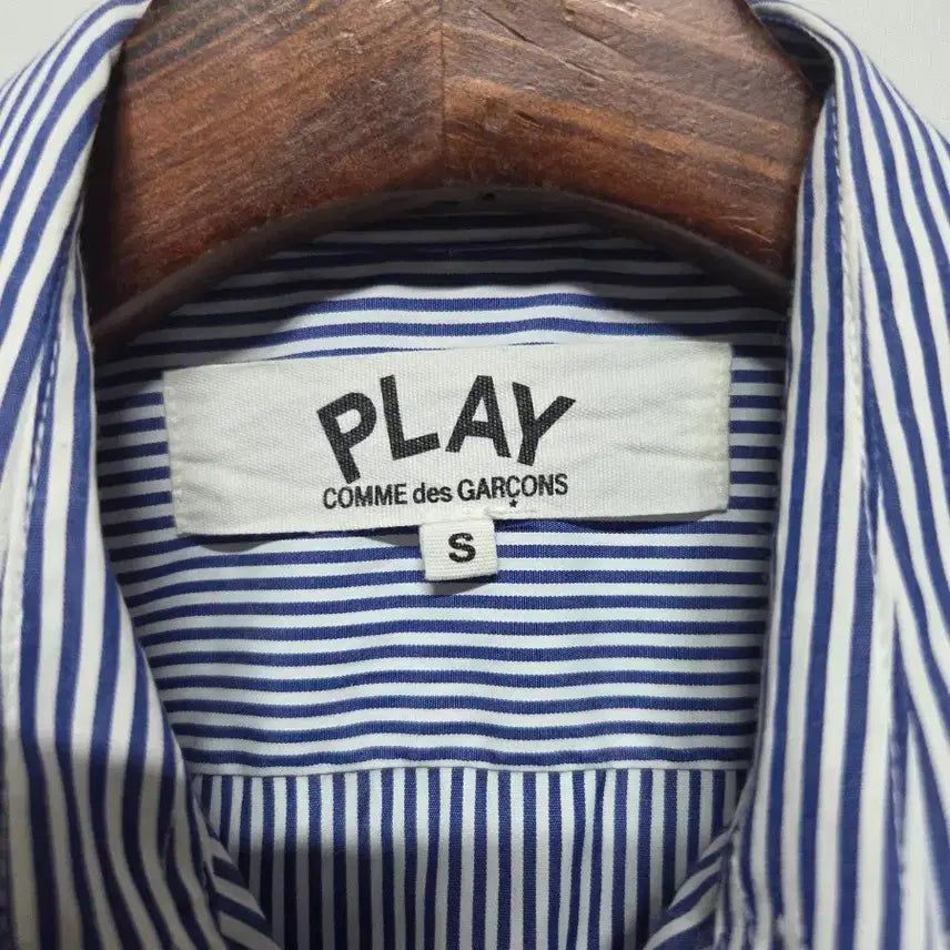 [BUNJANG] Comme des Garçons Play Striped Shirt / (S)  꼼데가르송 플레이 스트라이프 셔츠