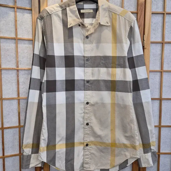 [BUNJANG] Burberry Check Long Sleeve Shirt / 버버리 체크 긴팔 셔츠 남방  90