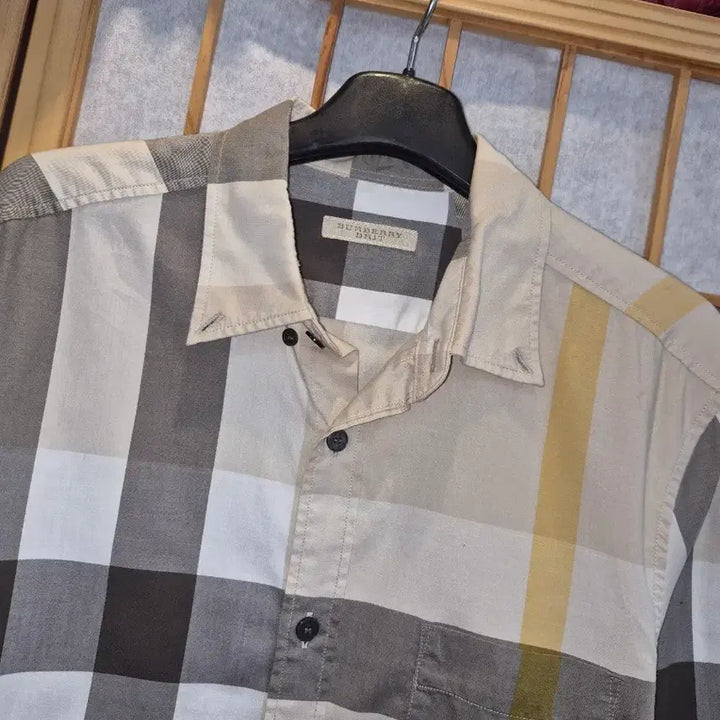 [BUNJANG] Burberry Check Long Sleeve Shirt / 버버리 체크 긴팔 셔츠 남방  90