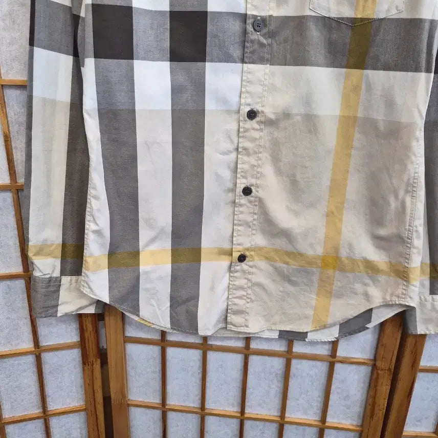 [BUNJANG] Burberry Check Long Sleeve Shirt / 버버리 체크 긴팔 셔츠 남방  90