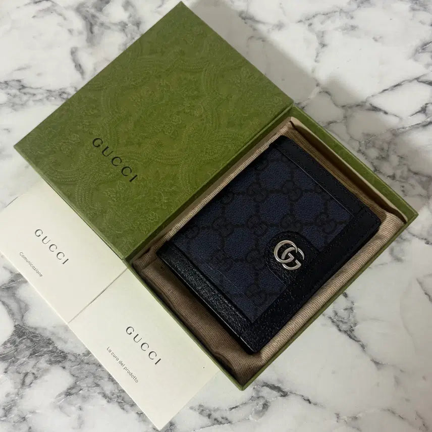[BUNJANG] Gucci Ophidia Navy Organizer Wallet / [OS] 구찌 오피디아 네이비 오거나이저 지갑