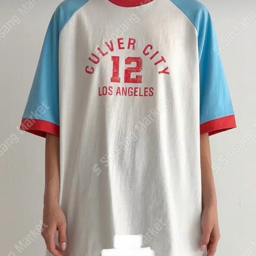 [BUNJANG] Raglan Short Sleeve T-Shirt / 라글란 반팔 티셔츠 (새상품)