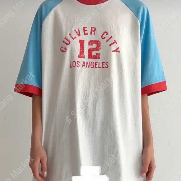 [BUNJANG] Raglan Short Sleeve T-Shirt / 라글란 반팔 티셔츠 (새상품)