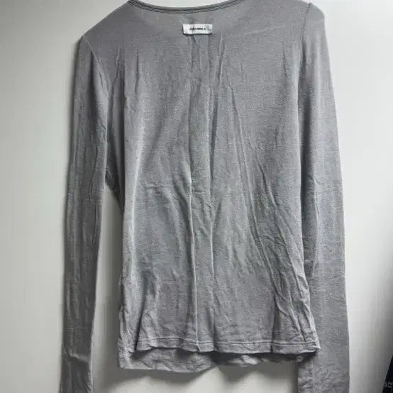 [BUNJANG] Soonji Layered Wool Long Sleeve Gray / 이손 착용) 순지 레이어드 울 롱슬리브 그레이