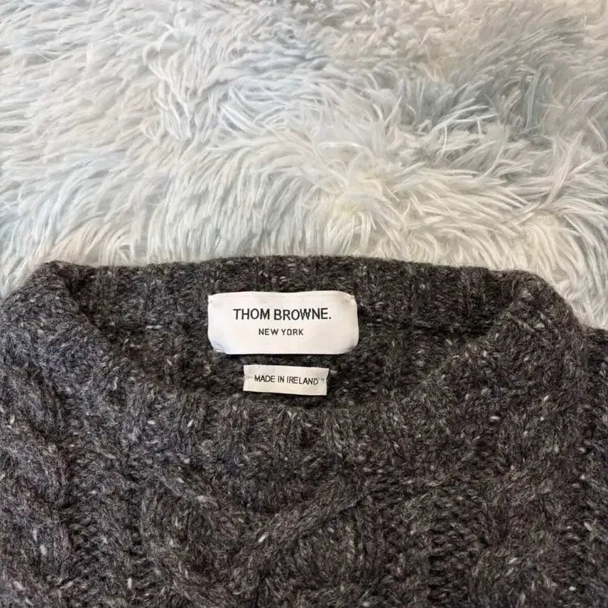 [BUNJANG] Thom Browne Aran Cable Knit Sweater / 톰브라운 아란 케이블 니트