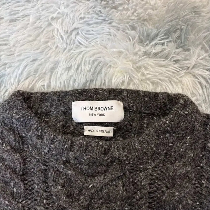 [BUNJANG] Thom Browne Aran Cable Knit Sweater / 톰브라운 아란 케이블 니트