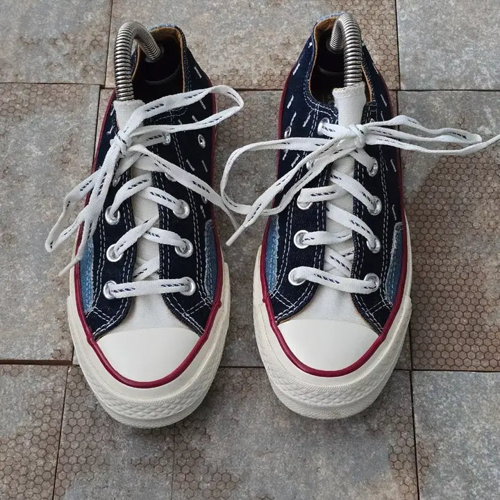 [BUNJANG] Converse Chuck 70 Low Indigo Boro Navy Sneakers (Size 220) / (220)컨버스 척 70 로우 인디고 보로 네이비 스니커즈
