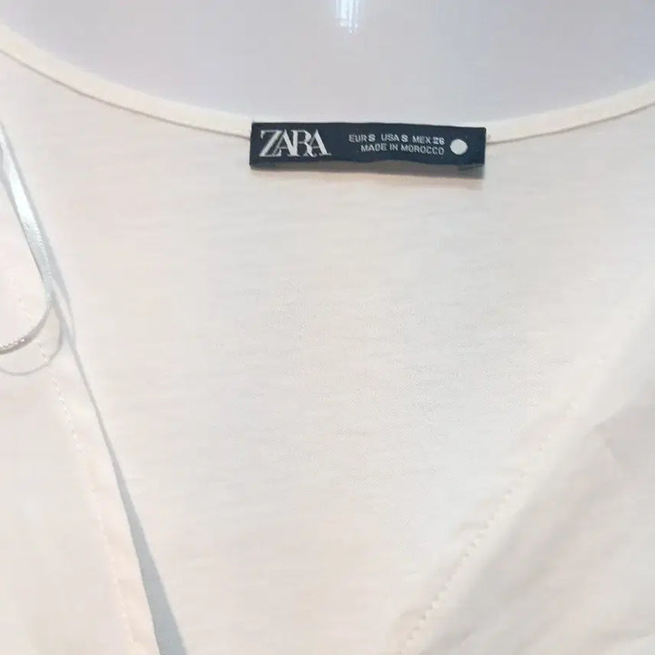 [BUNJANG] ZARA White Balloon Sleeve Blouse S / ZARA 화이트 벌룬 소매 블라우스 S