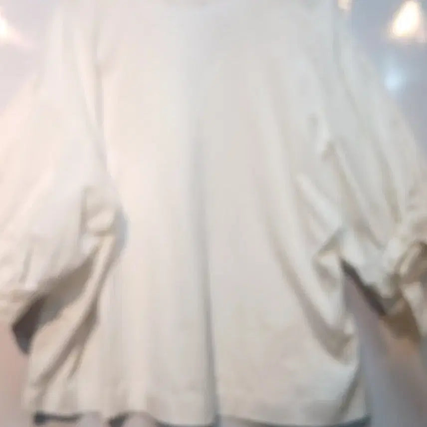 [BUNJANG] ZARA White Balloon Sleeve Blouse S / ZARA 화이트 벌룬 소매 블라우스 S