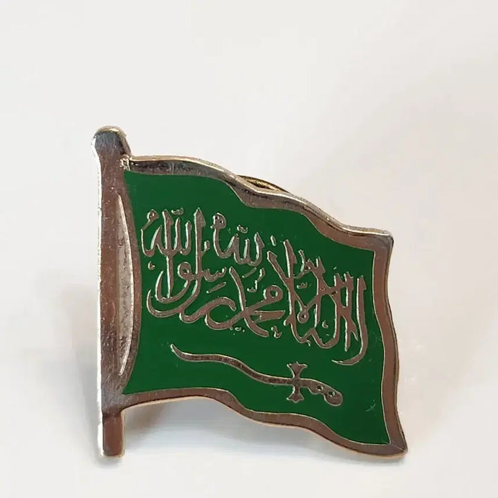 [BUNJANG] Saudi Arabia Flag Pin Badge / 사우디아라비아 국기 핀뱃지