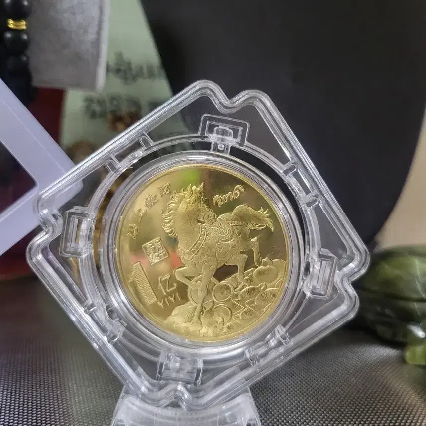 [BUNJANG] Golden Horse Coin Commemorative Medal / 황금 말 코인 기념주화