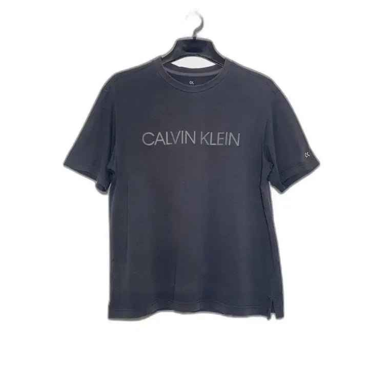 [BUNJANG] Calvin Klein Jeans Lettering Logo T-Shirt XL Charcoal / Calvin Klein Jeans 캘빈클라인 레터링로고 반팔라운드티