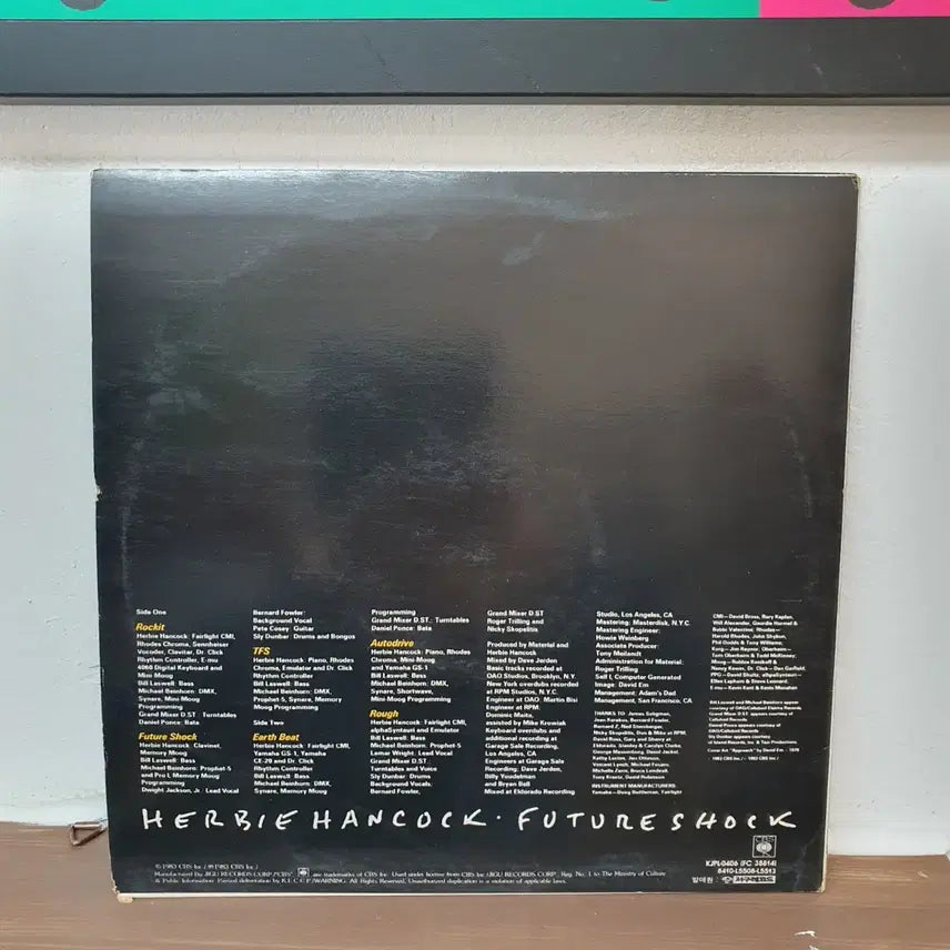 [BUNJANG] Herbie Hancock Future Shock LP 1984 / 허비 행콕 Future Shock LP 1984 지구레코드