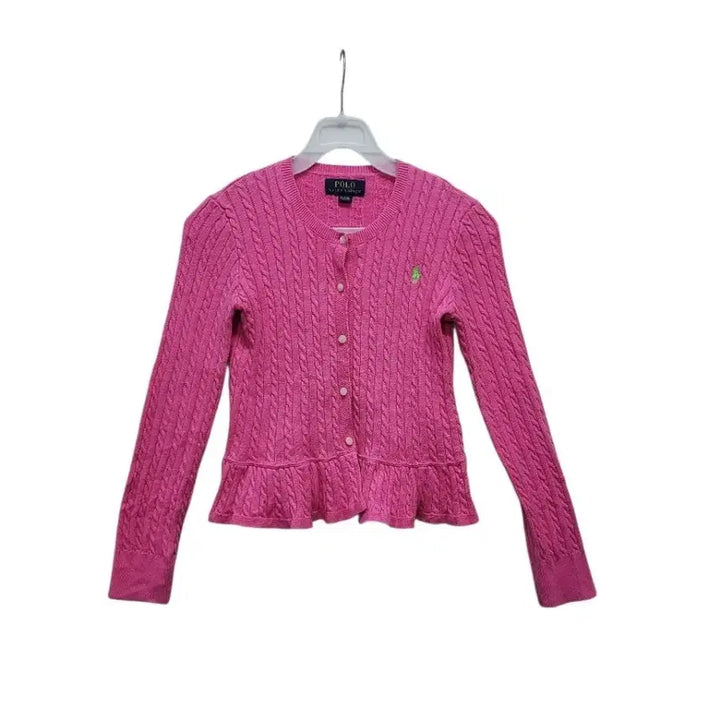 [BUNJANG] Polo Ralph Lauren 100% Cotton Pink Cardigan / 폴로랄프로렌 정품 면100퍼 핑크 가디건