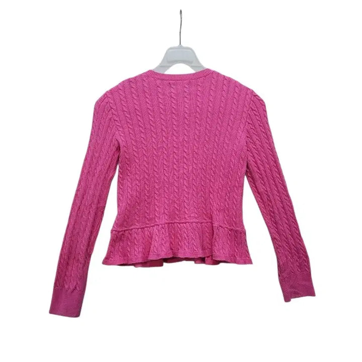 [BUNJANG] Polo Ralph Lauren 100% Cotton Pink Cardigan / 폴로랄프로렌 정품 면100퍼 핑크 가디건