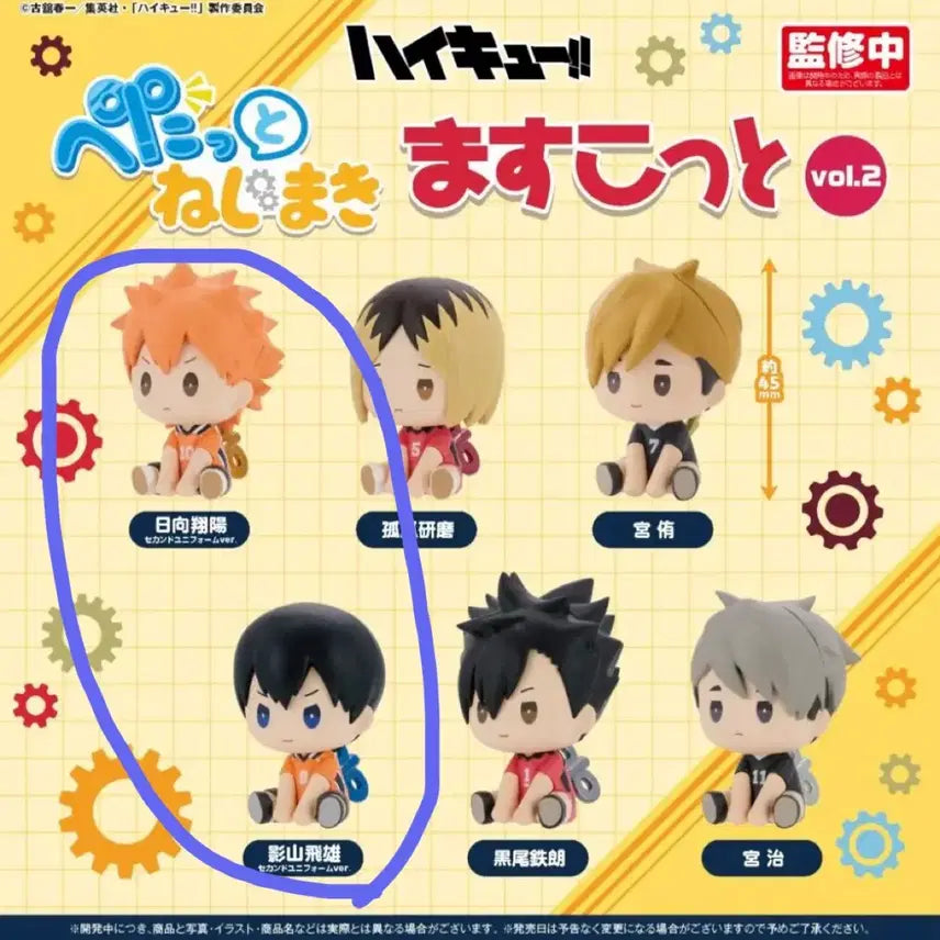 [BUNJANG] Haikyu!! Petatto Series 2 Hinata &amp; Kageyama Bundle Set (Sealed) / 하이큐 페탓토 2탄 - 히나타 &amp; 카게야마 (일괄)(미개봉)