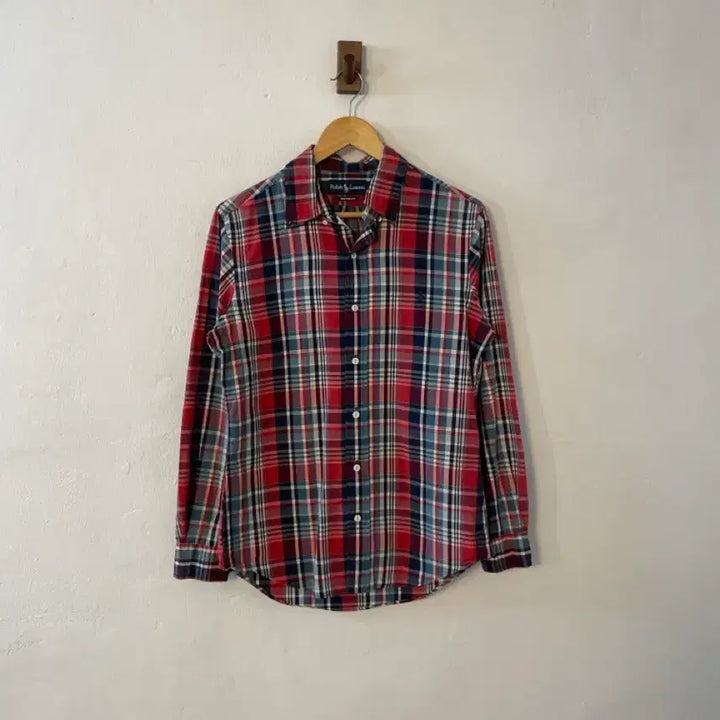 [BUNJANG] Polo Custom Fit Checkered Shirt / 폴로 커스텀핏 체크 셔츠